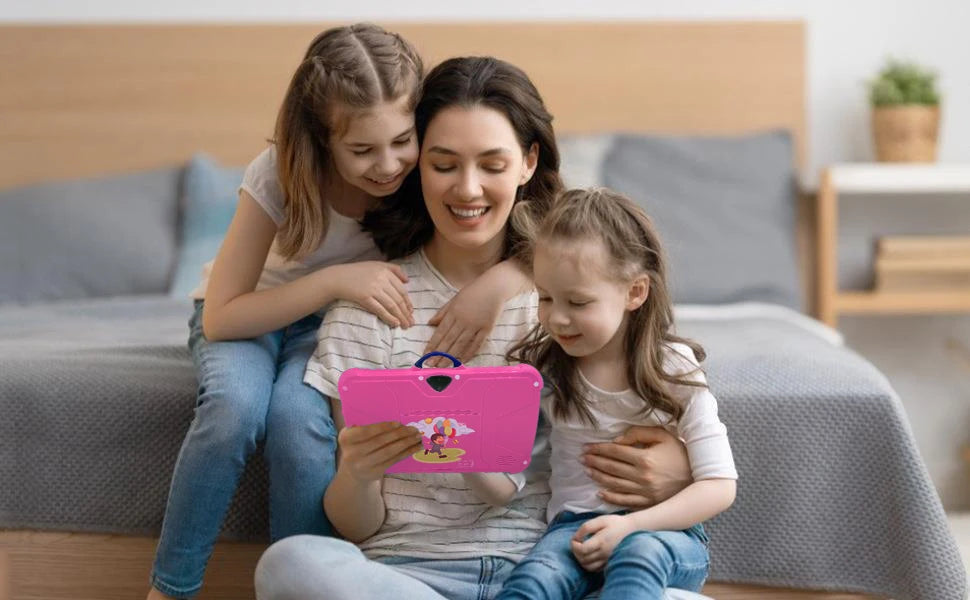 Tablette 7 pouces pour enfants, version internationale, 5G, double caméra BOW, Wi-Fi 5G, quadruple cœur, 4 Go de RAM, 64 Go de ROM, cadeaux pour enfants, 4 000 mAh