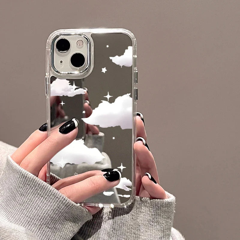 Clouds Stars Mirror Phone Case