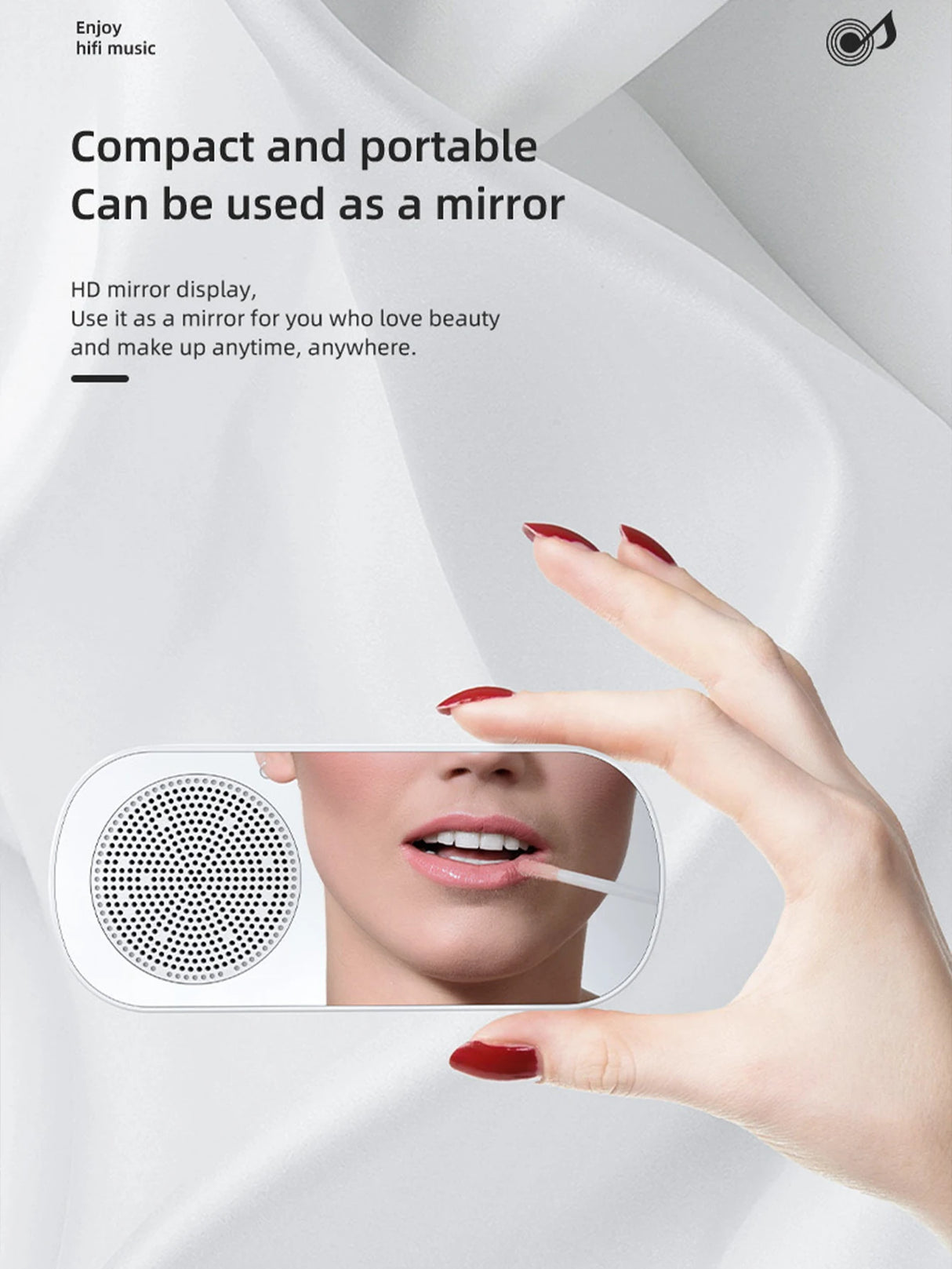 Enceinte Bluetooth sans fil, caisson de basses multifonction, mini réveil intelligent avec IA