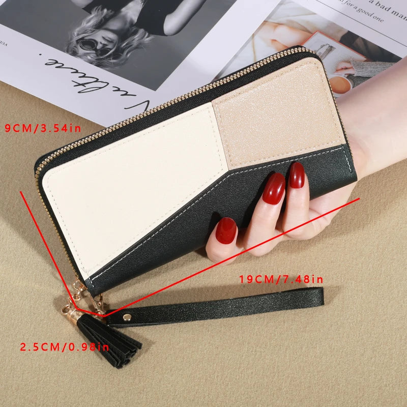Fashion Wallets Zipper Coin Purse Lady Long Short Purses Handbags Women Clutch Cards Holder PU Leather Moneybag Billfold Wallet - Lootquake