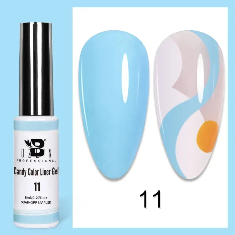 Esmalte de uñas en gel semipermanente, efecto espejo metálico, cromado, superbrillante, francés, UV LED, 5 ml, dorado y plateado.