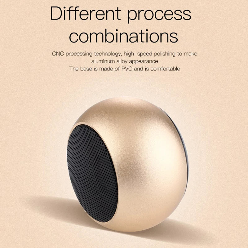 Enceintes Bluetooth sans fil TWS mains libres, haut-parleur portable pour téléphone portable, petit caisson de basses, boîte de son, mini boîte de son en métal