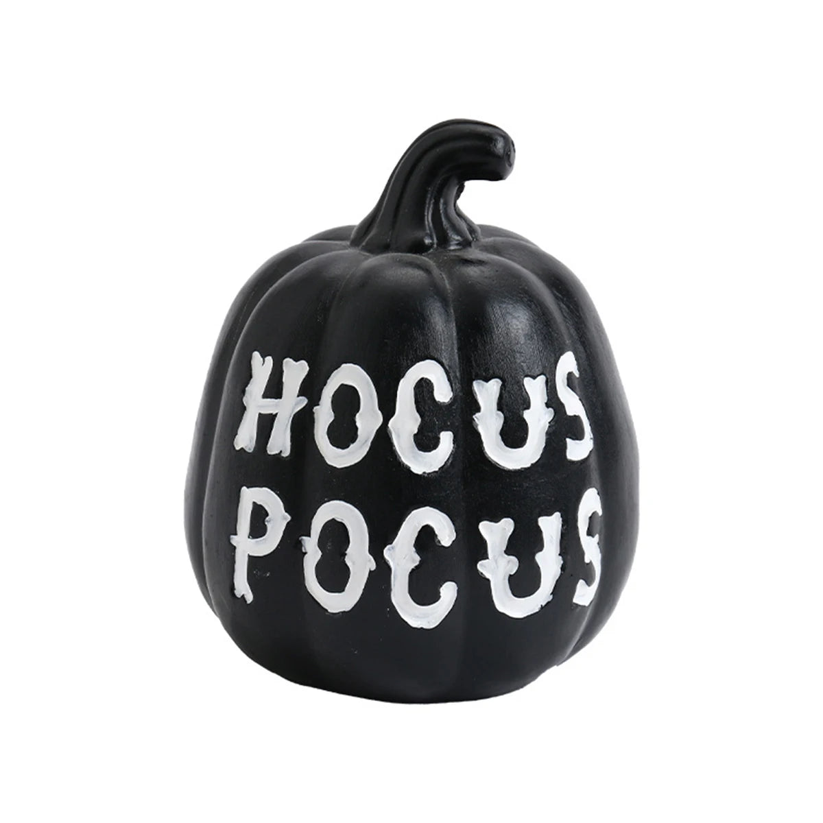 Spooky Resin Pumpkin Decor - Gothic Tabletop Centerpiece for Halloween