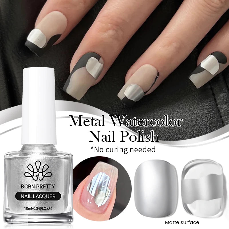 BORN PRETTY 10ml Reflective Glitter Gel Nail Polish Carat Mirage Sparkling Color Shine UV LED Soak Off Semi-Permanant Varnish