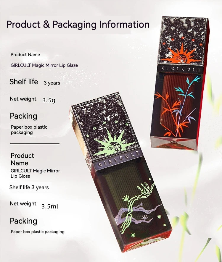 Girlcult Liaozhai Lipgloss Rouge à lèvres nacré caméléon scintillant longue tenue 3,5 g