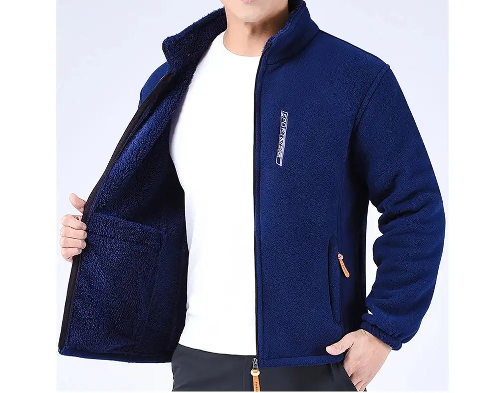 DIMUSI Winter Men's Polartec Jackets Casual Male Outwear Velvet Windbreaker Jackets Mens Soft Fleece Warm Jackets Brand Clothing - Lootquake