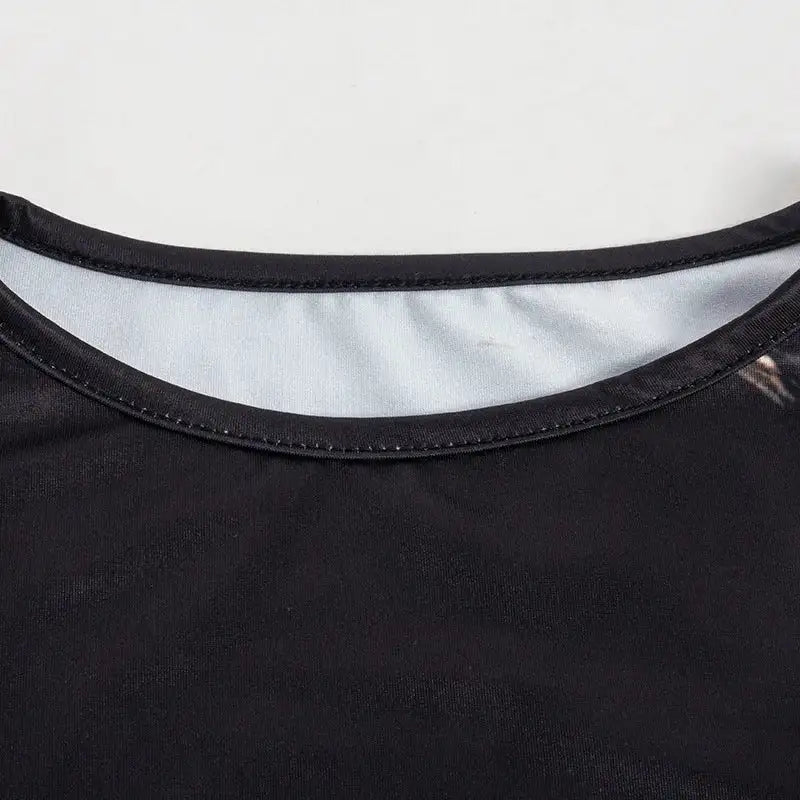 Tossy Python Printed Hollow Out Maxi Dress Female Slim Sexy Side Split Sleeveless Contrast Summer Party Dress Women's Long Dress - Lootquake