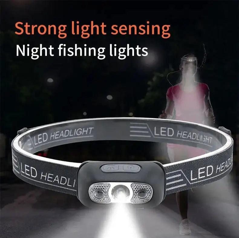 Waterproof Led Camping Headlamp Fishing XPG Sensor Headlamp Built in Battery USB Rechargeable Outdoor Portable Night Light - Lootquake