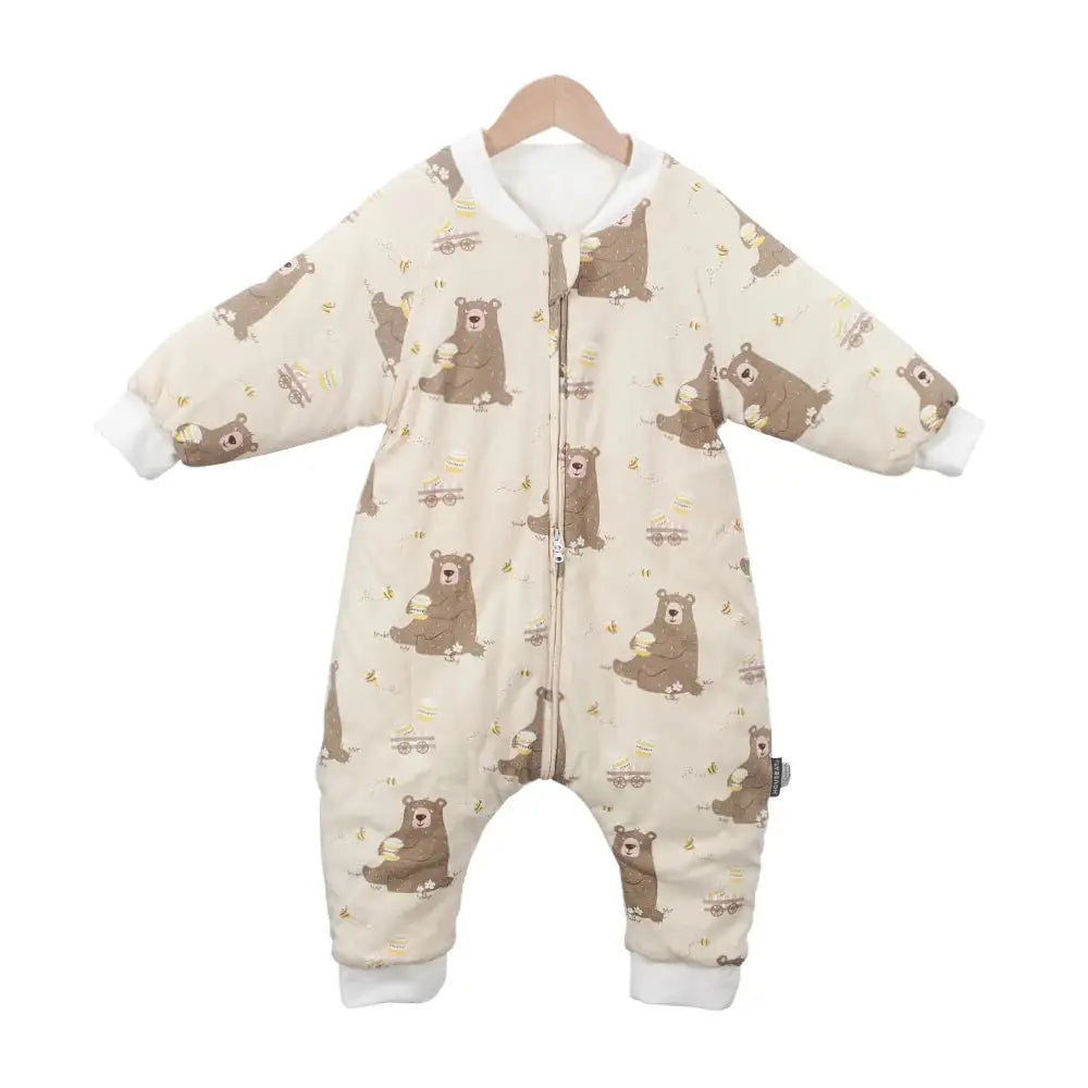 Saco de dormir para bebé con estampado de flores, pijama para caminar y jugar, 2,5 tog de grosor, para invierno, para mantener el calor, de 1 a 4 años