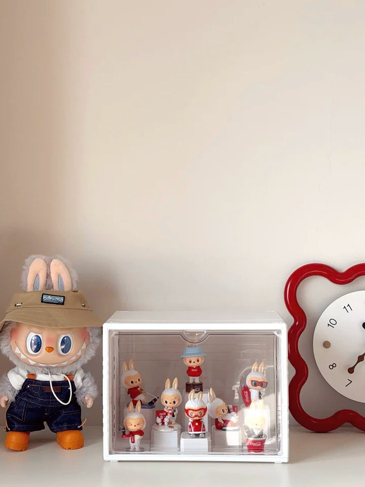 Labubu Display Box Cabinet Box Dustproof And Moisture-Proof Blind Box Toy Doll Display Stand Transparent Acrylic Storage Box