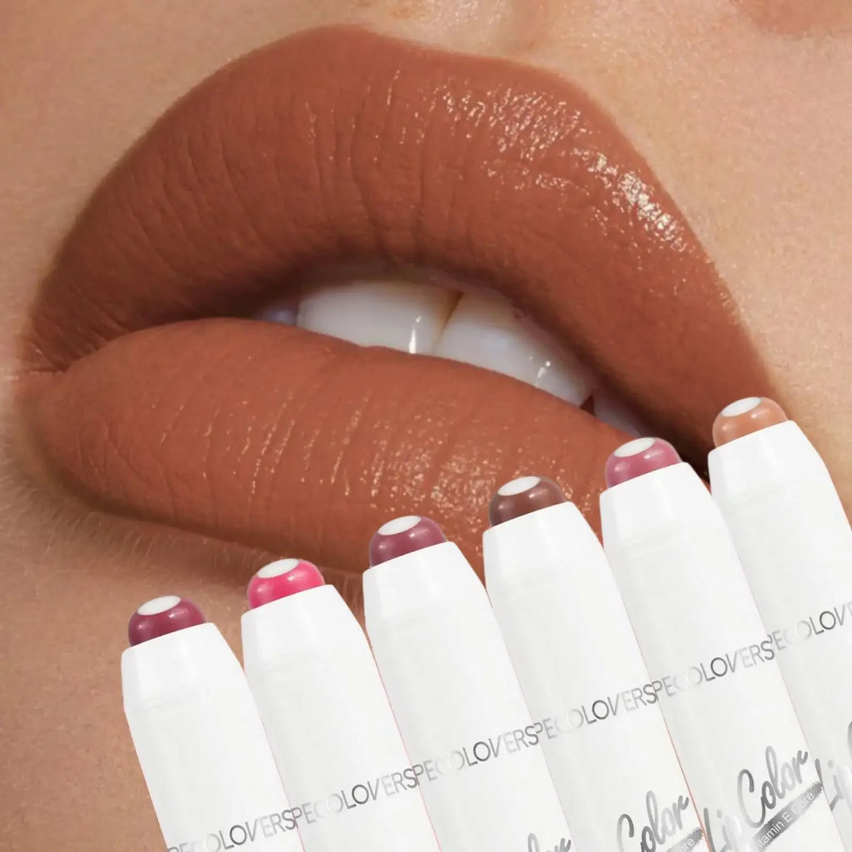 Lápiz labial nude 2 en 1, bálsamo labial rojo mate hidratante, 6 colores, resistente al agua, de larga duración, antiadherente.
