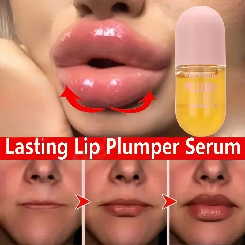 Aceite voluminizador de labios que rellena los labios al instante, aumentando su elasticidad, hidratación duradera, brillo y saturación, belleza, maquillaje, cuidado de labios.