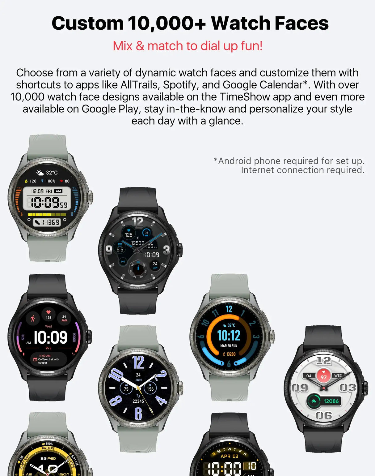 TicWatch Pro 5 Enduro Wear OS Smartwatch for Men 90Hrs Battery 110+ Workout Modes 7/24 Heart Rate Compass and Android Compatible - Lootquake