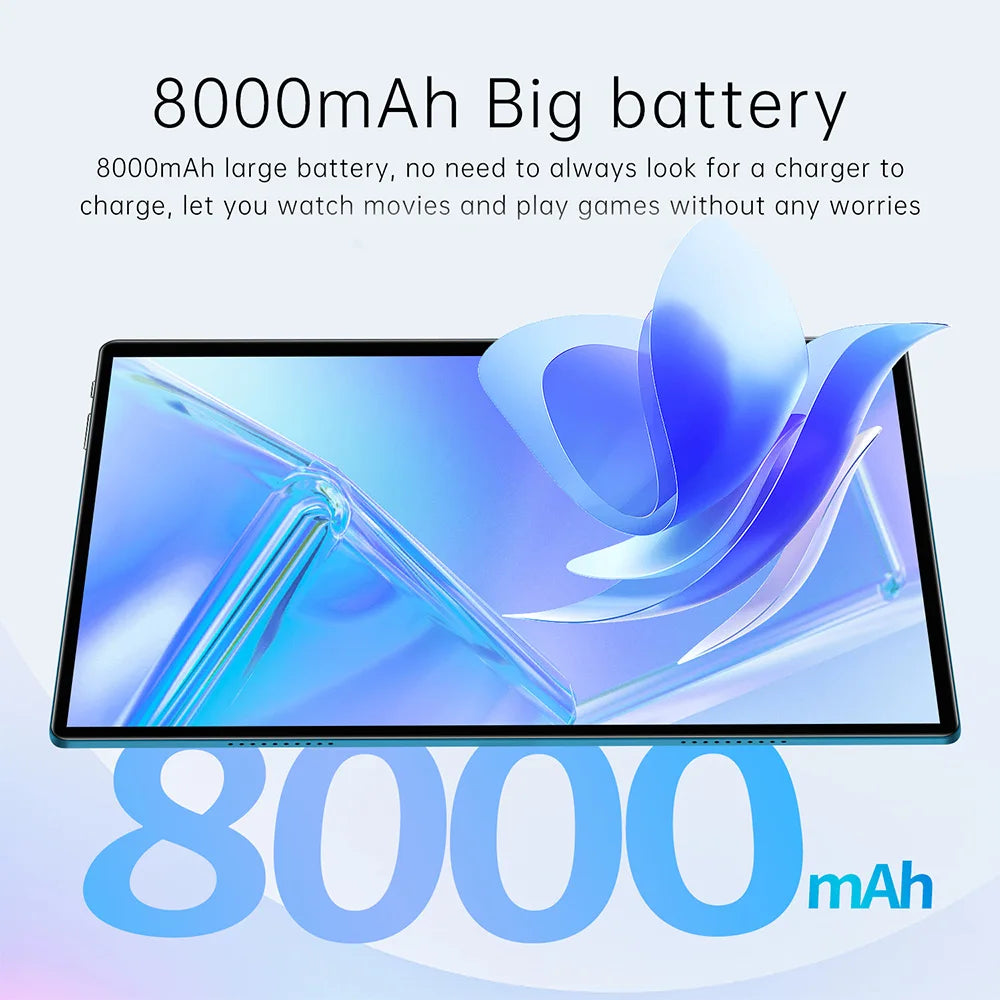 Tableta PC de 10,1 pulgadas, 8 GB de RAM, 512 GB de ROM, 10 núcleos, IA, aceleración, Google Play, 4G LTE, llamadas, SIM dual, WiFi dual, Android 12