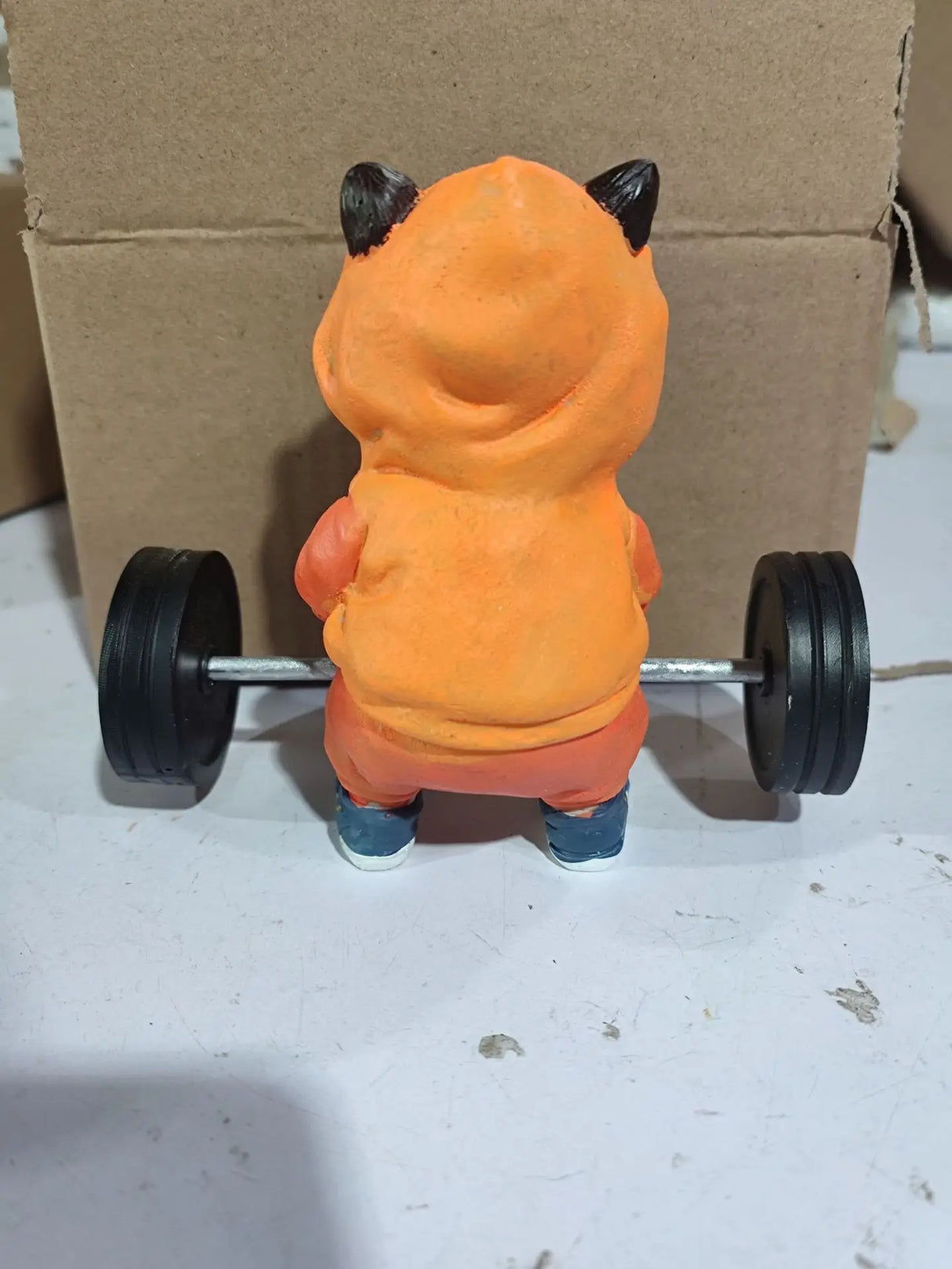 Cute Fitness Cat Sculpture. Cute Fitness Cat Sculpture Home Decor Desk Decor