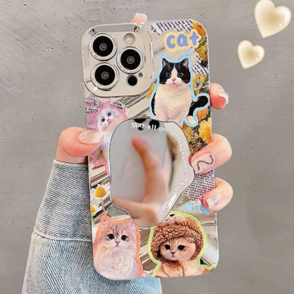 Bonita funda para teléfono con lazo de corazón