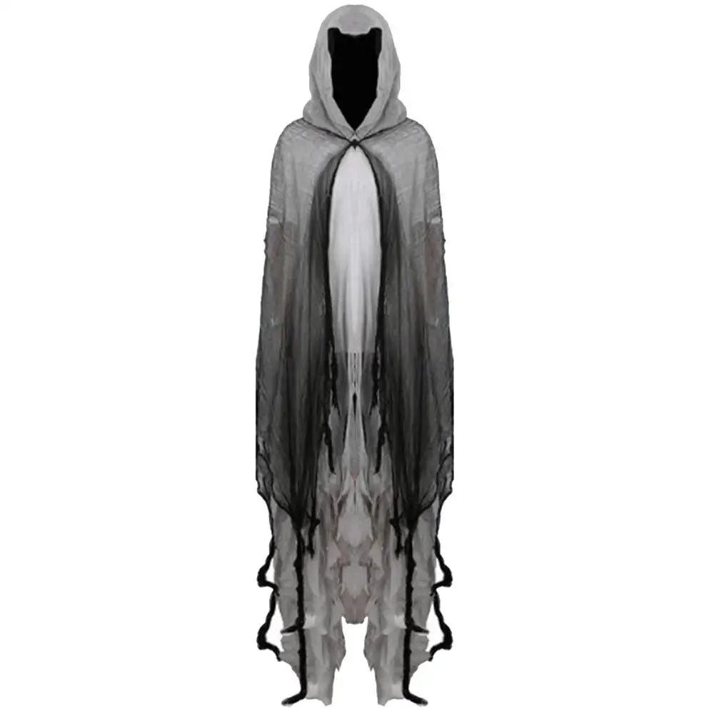 Halloween Cape Unisex Halloween Ghost Dementors Cosplay Costume Horror Dress Up Cape Halloween Horror Costume Cloaks Props
