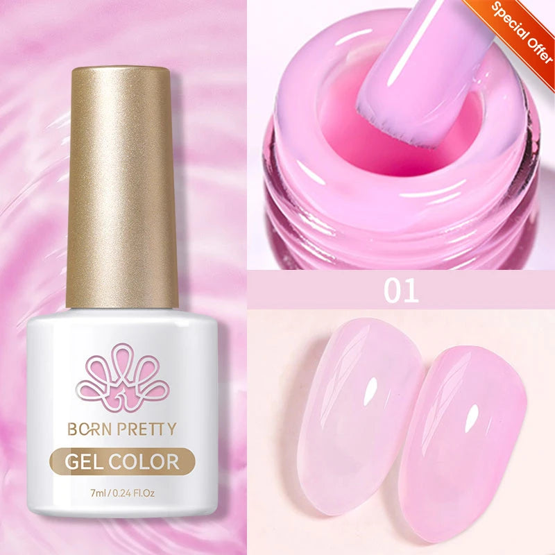 BORN PRETTY 10ml Reflective Glitter Gel Nail Polish Carat Mirage Sparkling Color Shine UV LED Soak Off Semi-Permanant Varnish