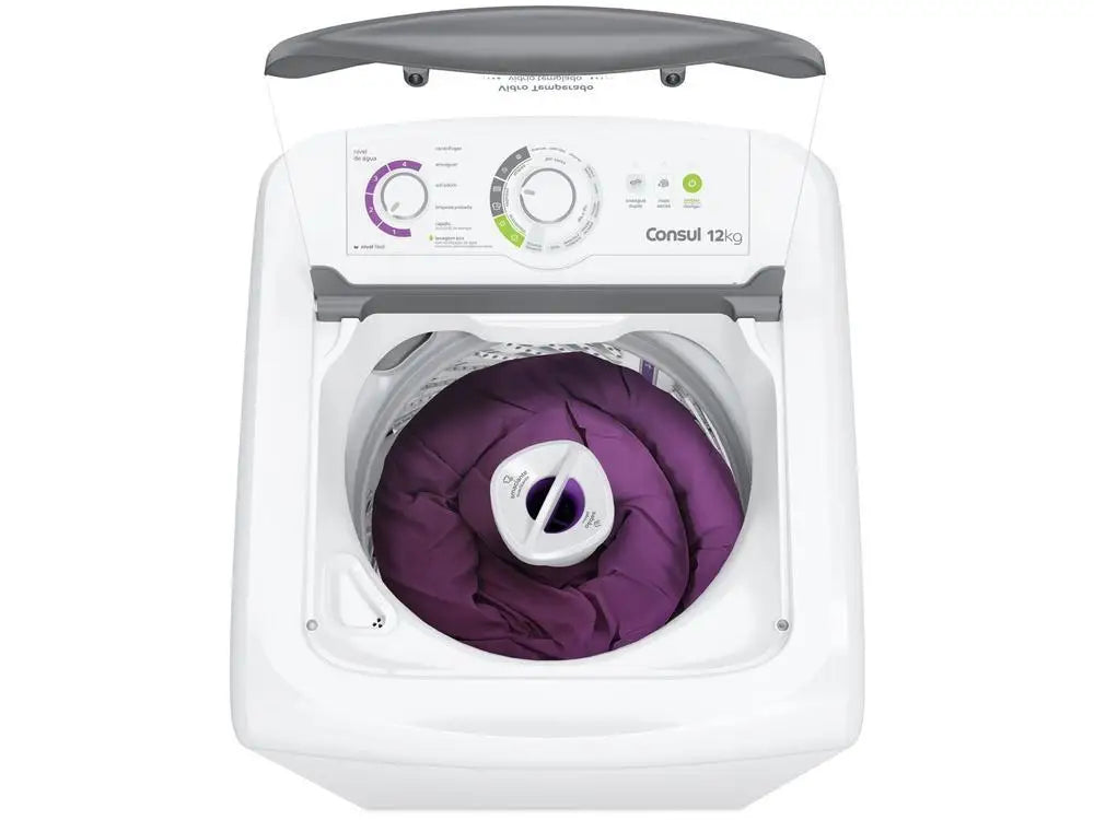 Lave-linge Consul 12 kg 16 programmes de lavage blanc CWH12 - 110 V