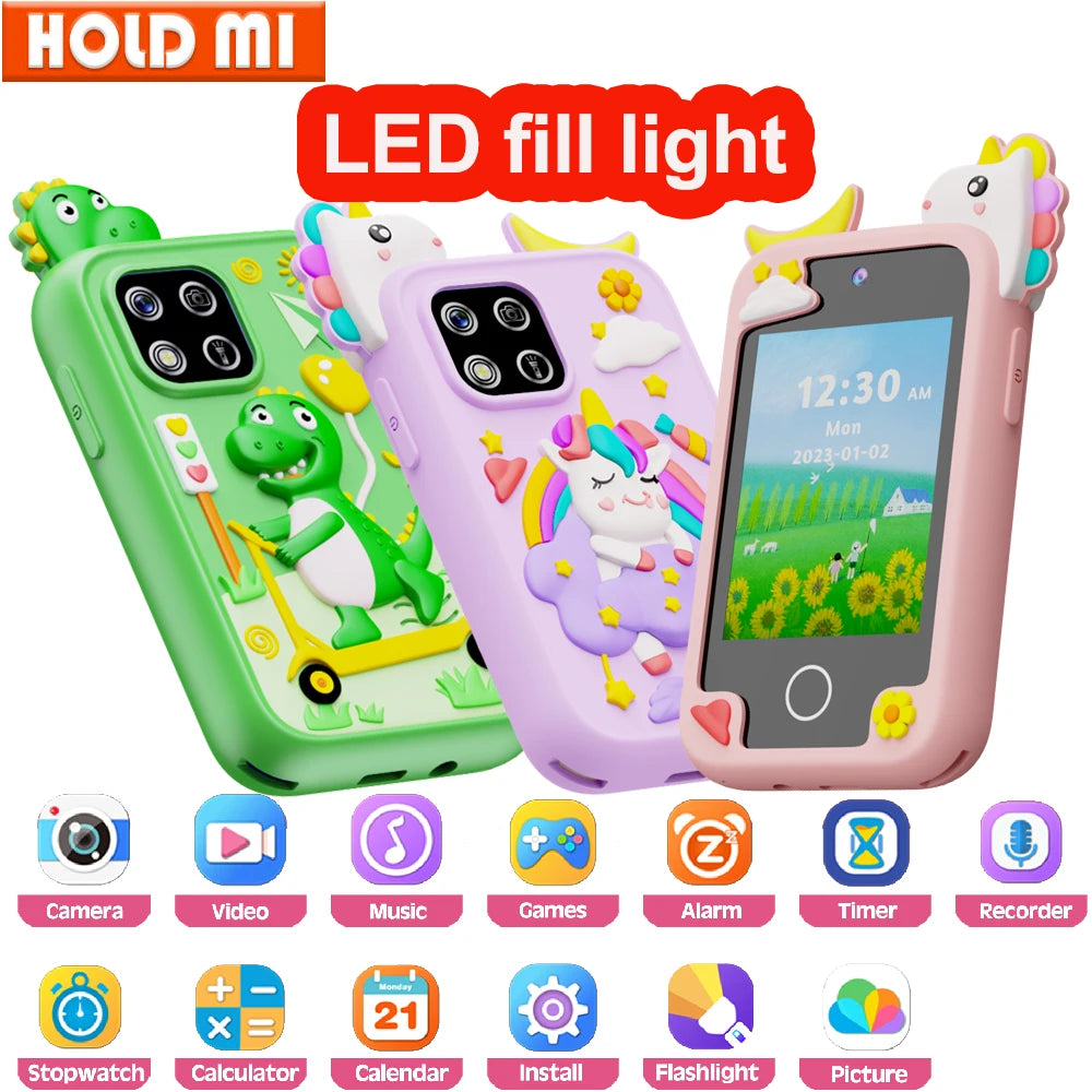 New Mini Phone Children Toy Musical Unicorn Dinosaur Baby Mobile Camera MP3 Player Educational Toys Kids Christmas Birthday Gift - Lootquake