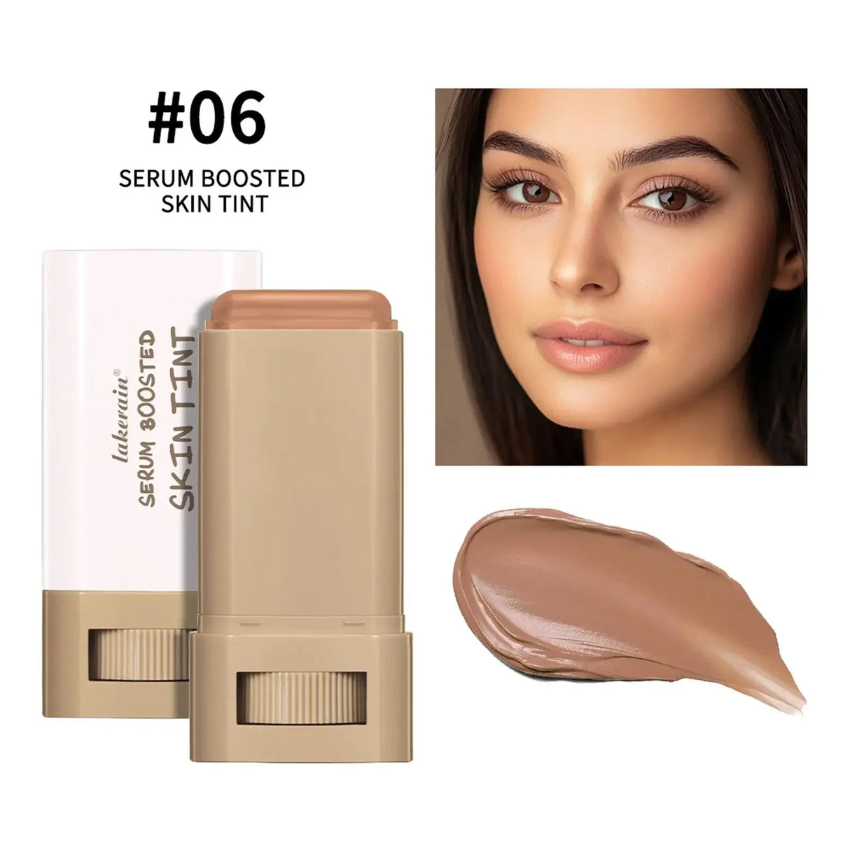 Base de maquillaje en barra Boosted Skin Tint Foundation Stick Smooth Plumper Hight Coverage Base de maquillaje en barra bronceadora de viaje