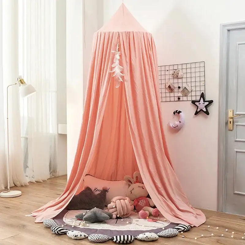 Kids Mosquito Net Baby Crib Curtain Hanging Tent Bed Decor Girl Princess Hanging Bed Canopy Living Corner Play Reading NookDecor - Lootquake