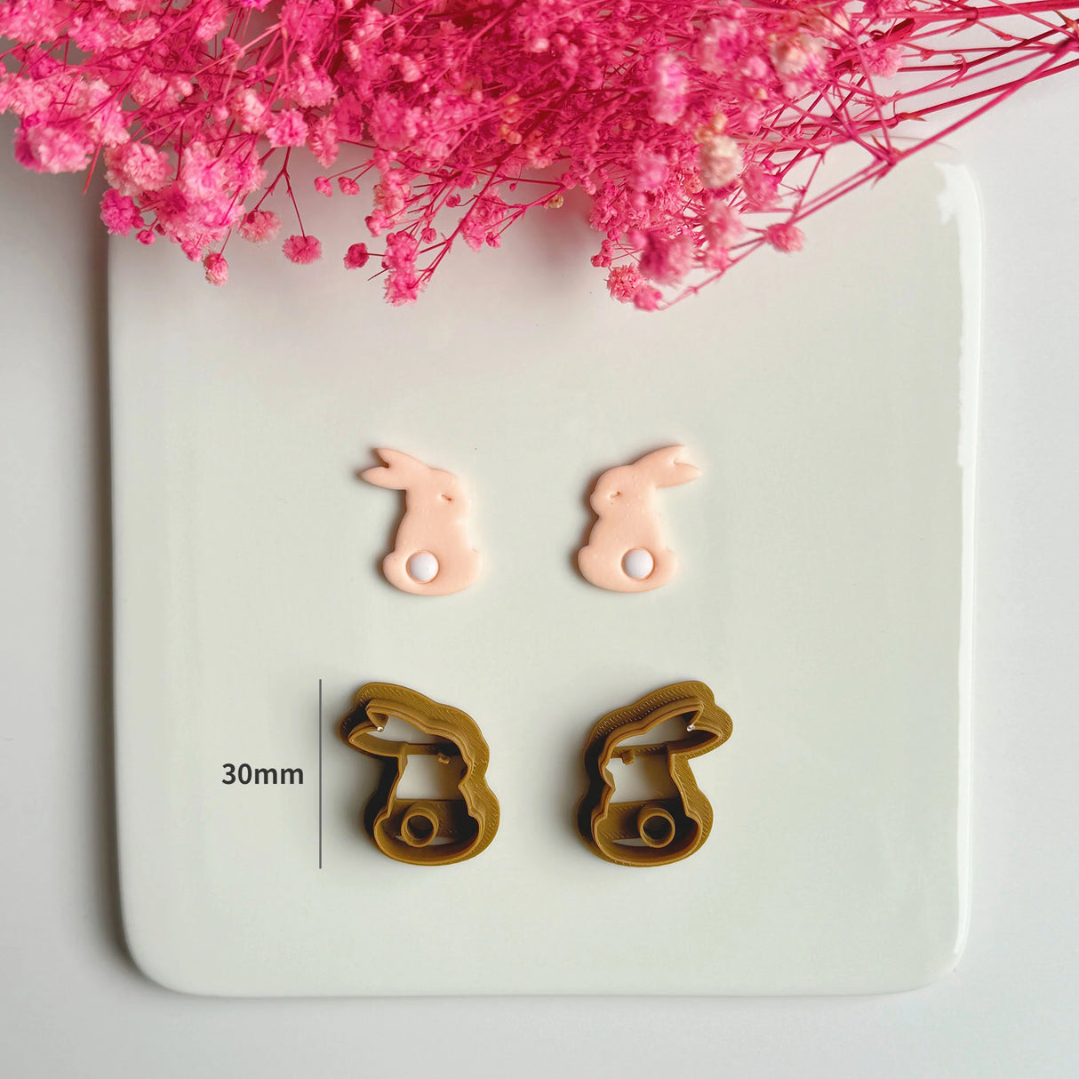 Easter Series Cute Cartoon Rabbit Carrot Shape Polymer Clay Cutters For DIY Earrings Jewelry Makings Embossing Cutting Die - Lootquake