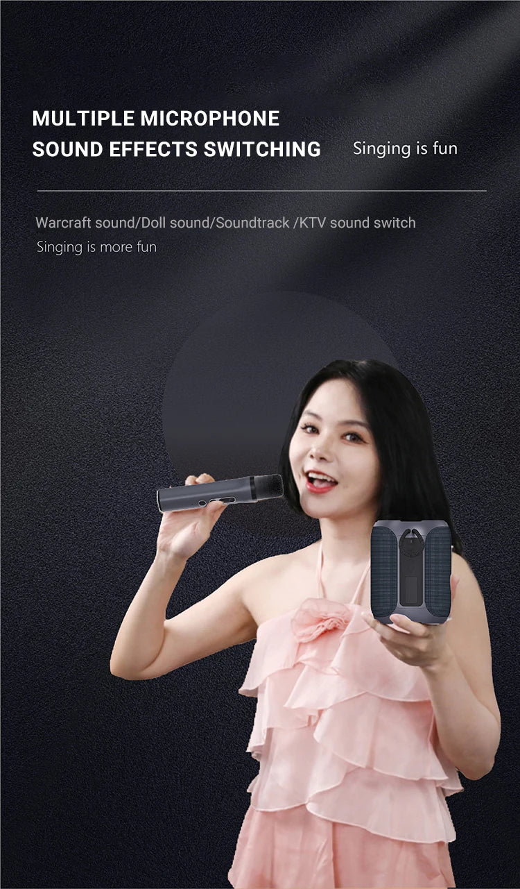 Altavoz Bluetooth portátil, subwoofer estéreo de 360 grados, resistente al agua IPX7, con iluminación, compatible con TF, TWS, inalámbrico, 40 W, para exteriores.