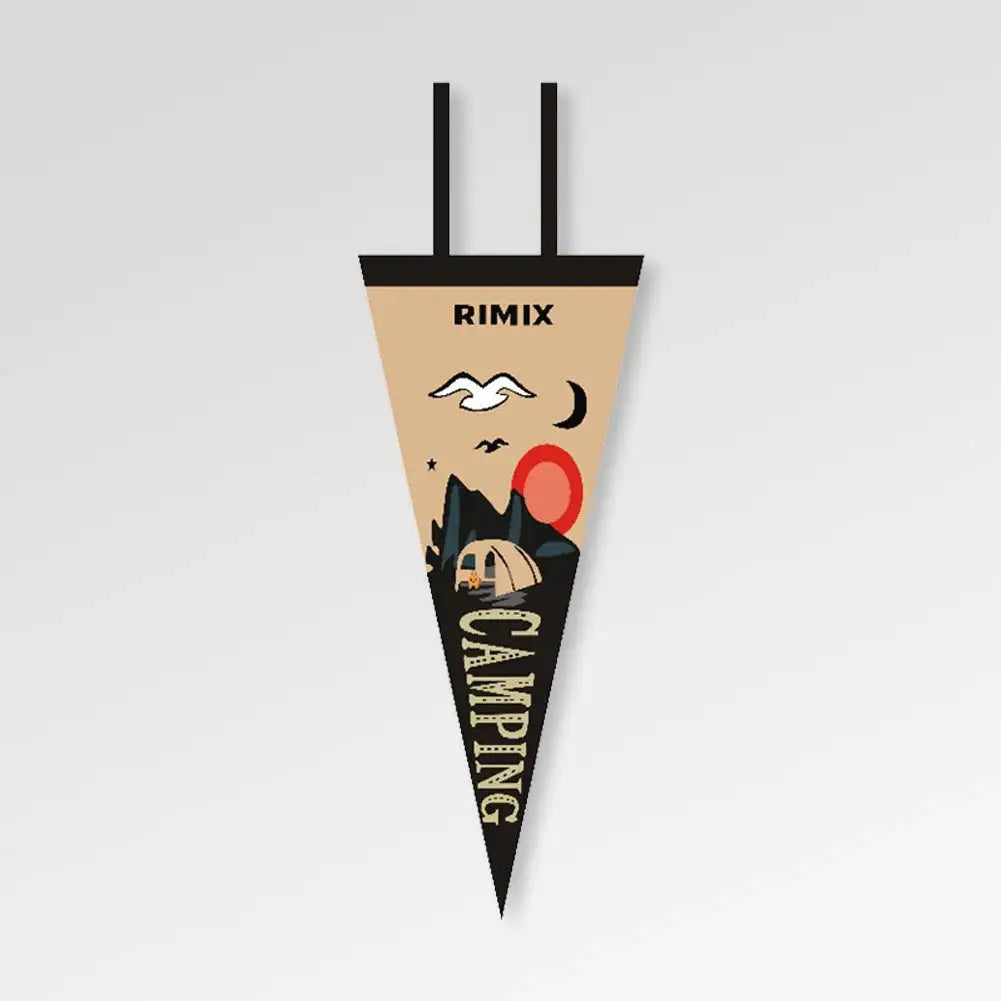 Outdoor Camping Tent Pennant Flags Picnic Canopy Atmosphere Decorations Camp Hanging Flags Holiday Scene Felt Bunting - Lootquake