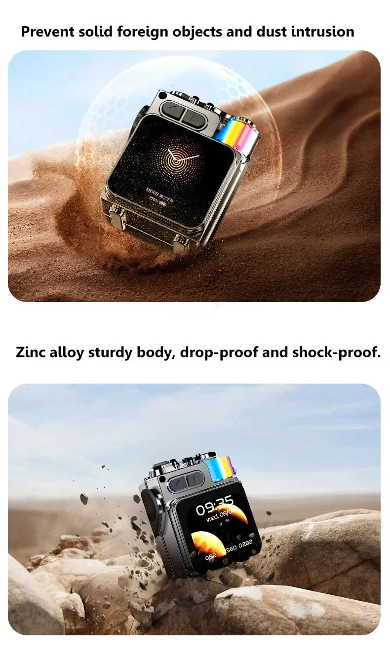 Mini haut-parleur Bluetooth intelligent à écran tactile, lecteur audio portable, appel mains libres sans fil, boîte à musique MP3, prise en charge de la lecture TF, contrôle par application