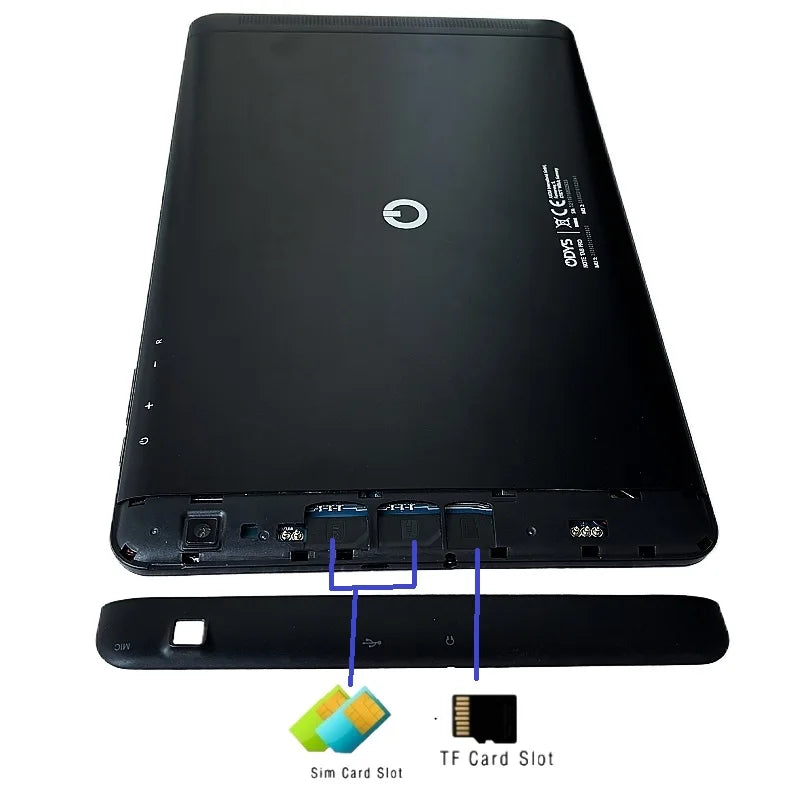 10.1 Inch QDYS Android 8.1 Phone Call Tablet 2GB RAM 16GB ROM Dual Camera 1280*800 IPS Quad-Core 1.3GHz MTK6735 CPU SIM Card