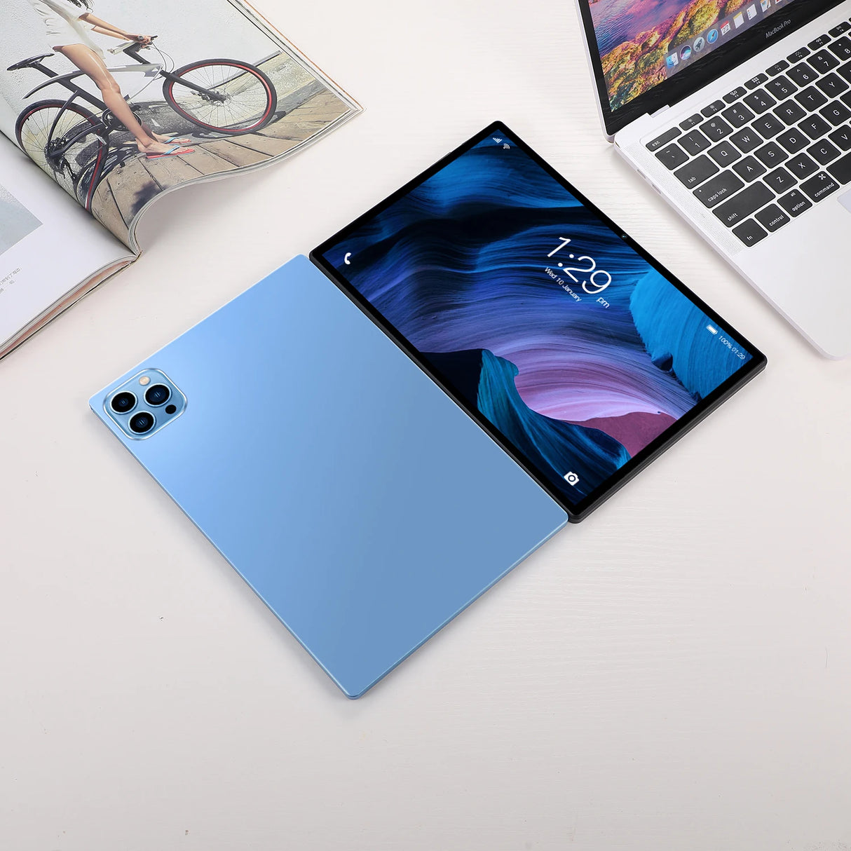 Nouvelle tablette PC 10,1 pouces pour l'étude et l'éducation, Octa Core, double SIM, 4 Go de RAM, 64 Go de ROM, appels 3G, Bluetooth, Wi-Fi, Google, 5 000 mAh