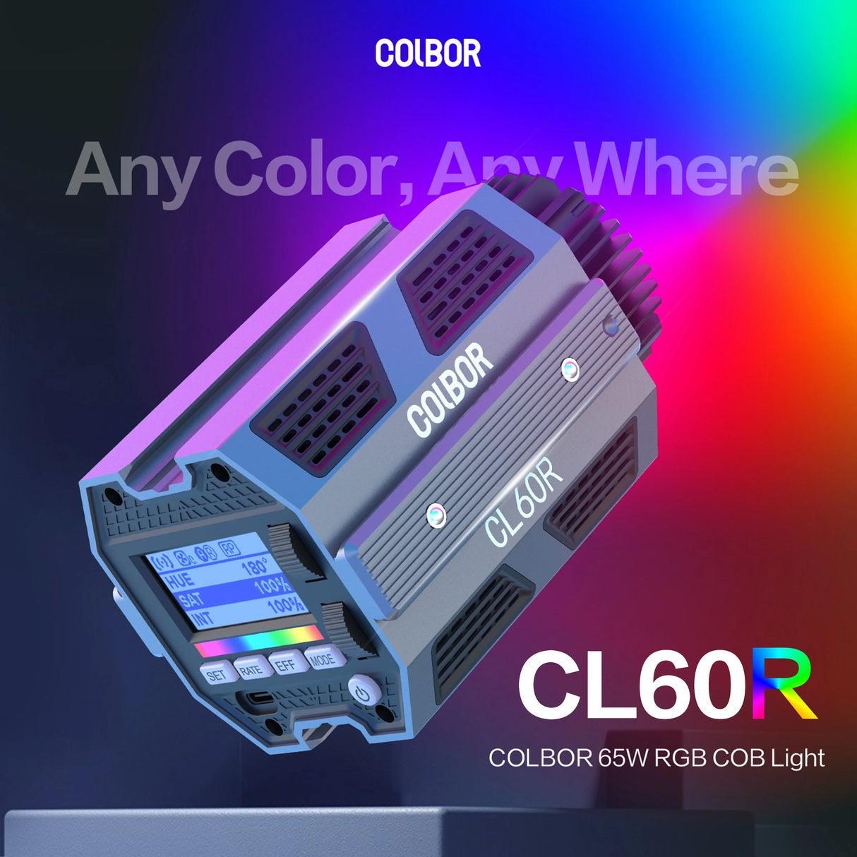 COLBOR CL60R LED Photography Light - Portable & RGB