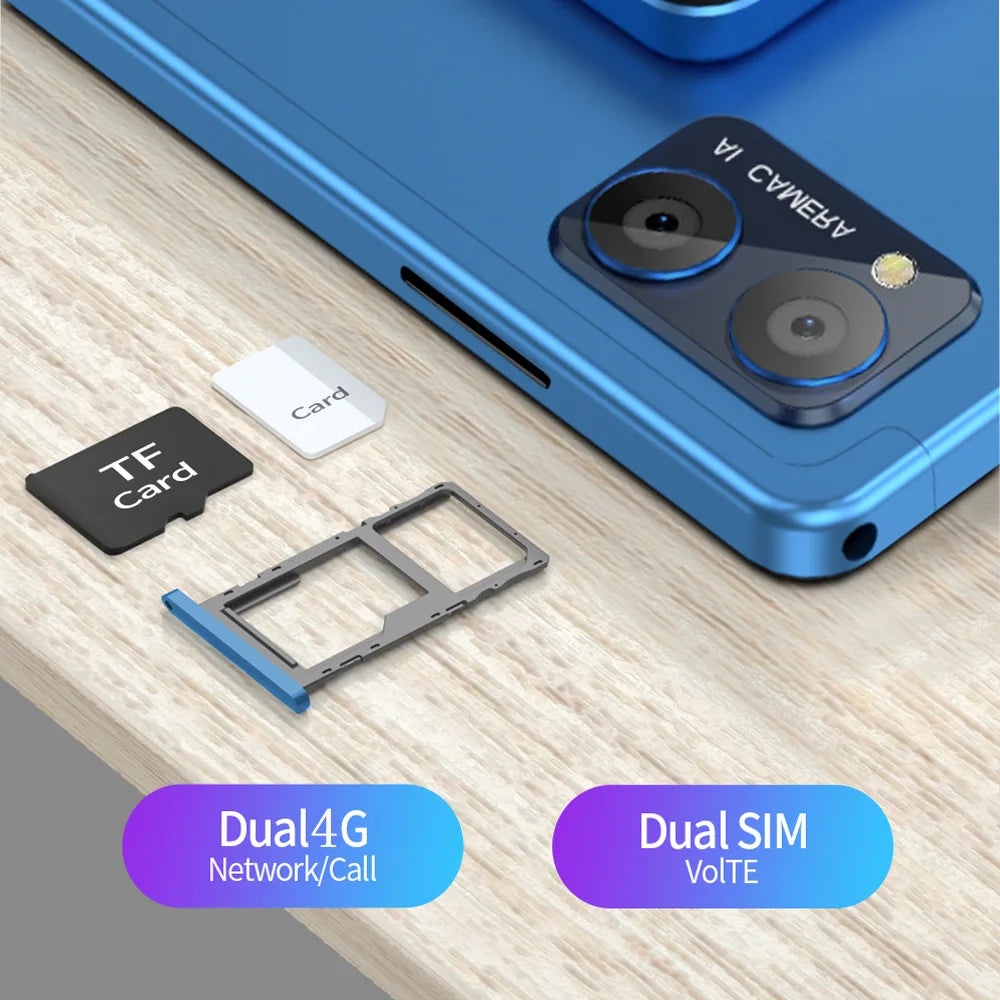 Tablette PC Android 5G BDF-Y7 de 10,1 pouces, Octa Core, 8 Go de RAM, 256 Go de ROM, 4G LTE, 5G, Wi-Fi, double SIM, double caméra, 8 000 mAh