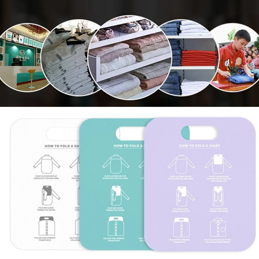 Planche à plier les vêtements en plastique 68 cm/48 cm, durable, pour enfants, facile et rapide, pour plier les chemises, outil de rangement à domicile pour enfants