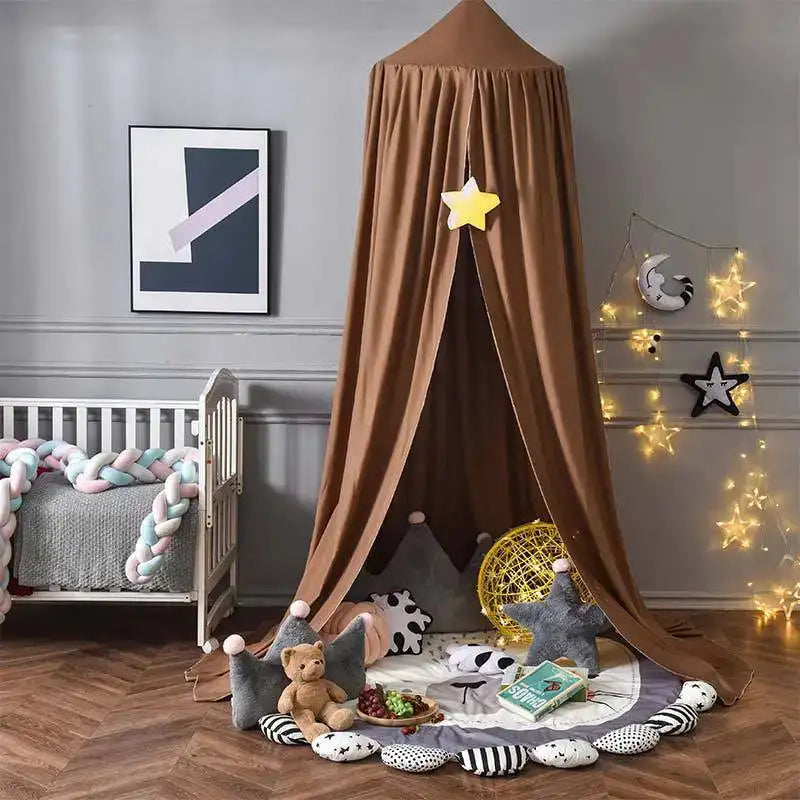 Kids Mosquito Net Baby Crib Curtain Hanging Tent Bed Decor Girl Princess Hanging Bed Canopy Living Corner Play Reading NookDecor - Lootquake