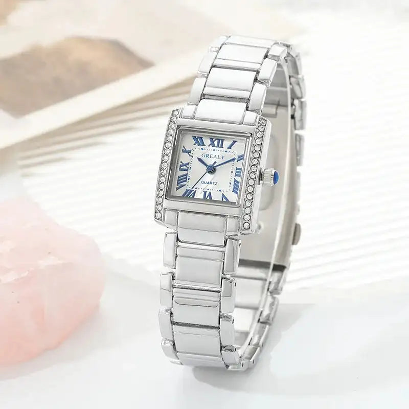 New Fashion Roman Scale Women Watches Luxury Ladies Wristwatch Quartz Watch Rhinestone Men Women Watches Relogio Feminino Clocks - Lootquake
