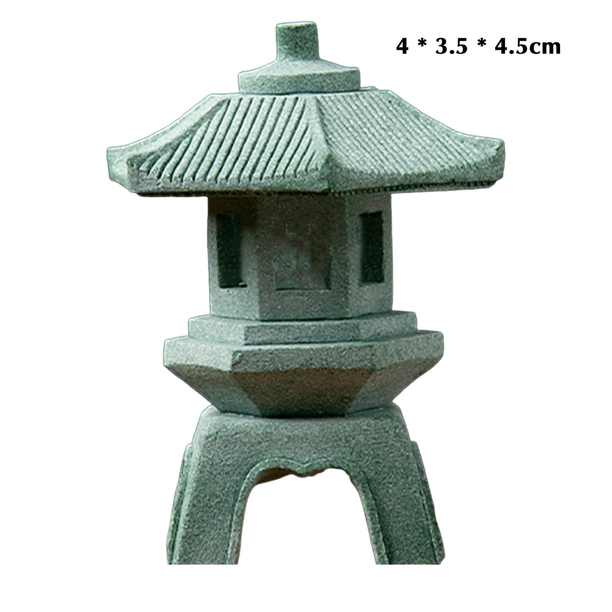Chinese Pagoda Statue Miniature Sandstone Sculpture Asian Decor for Outdoor Car Landscape Decor