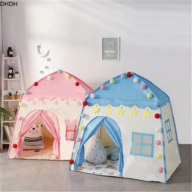 Children's Tent Indoor Outdoor Games Garden Tipi Princess Castle Folding Cubby Toys Tents Enfant Room House Teepee Playhouse - Lootquake