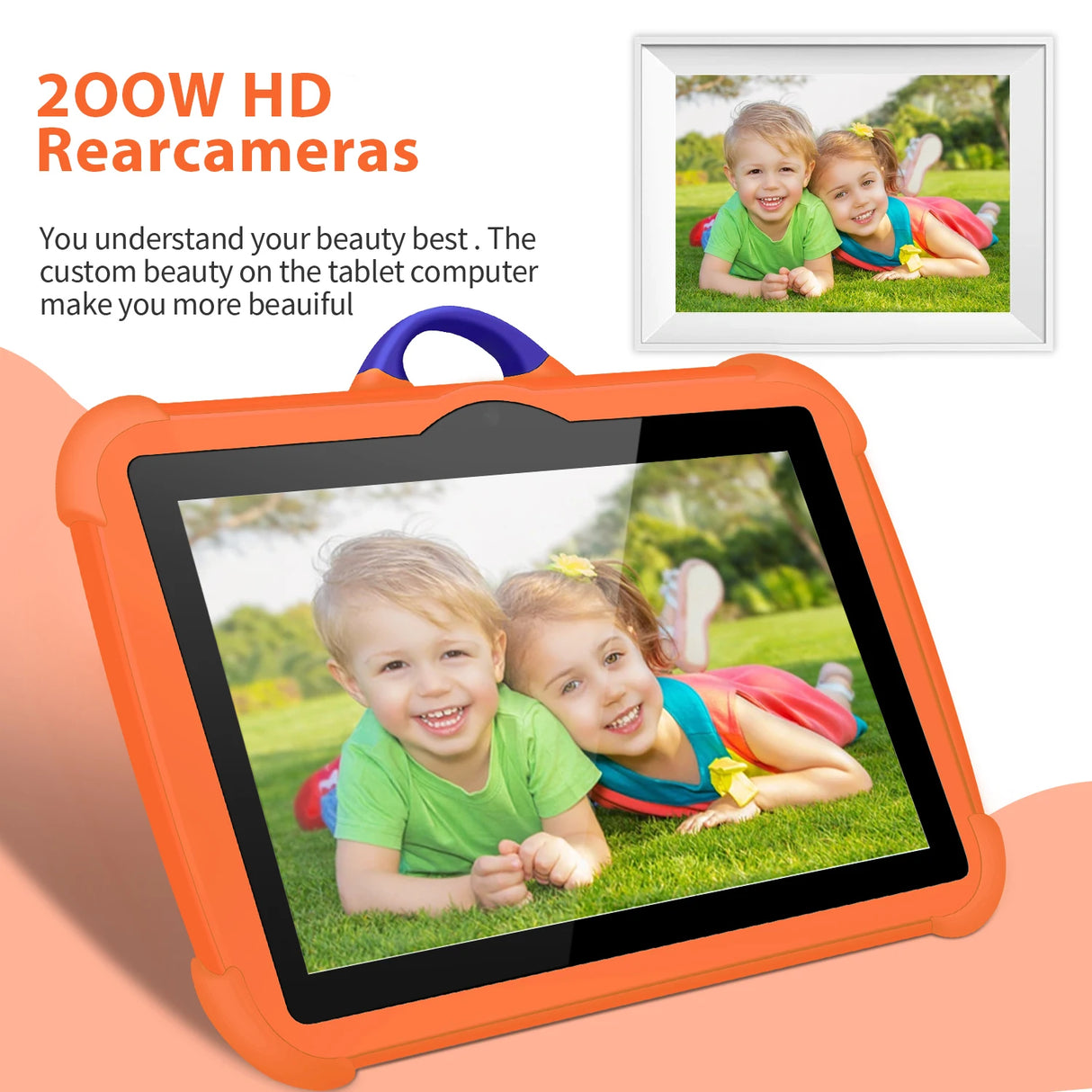 Tablette 7 pouces pour enfants, version internationale, 5G, double caméra BOW, Wi-Fi 5G, quadruple cœur, 4 Go de RAM, 64 Go de ROM, cadeaux pour enfants, 4 000 mAh