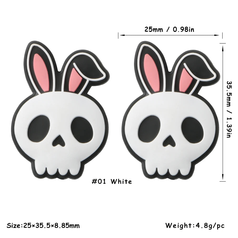 Kovict 5/10Pcs New Focal Silicone Beads Easter Series Bead For Jewelry Making DIY KeyChain Bracelet Necklace Pen Accessories - Lootquake