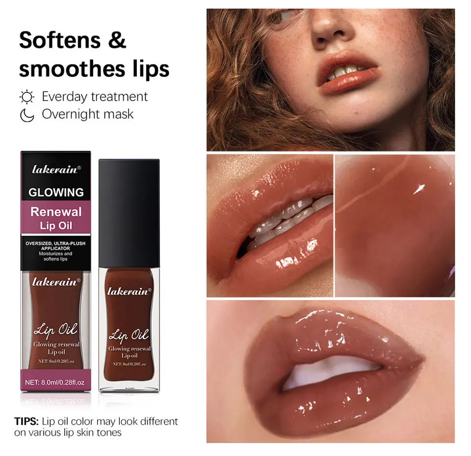 Elf Lip Oil Transparent Ice Velvet Lip Glaze Matte Matte Pigment Lipstick Lip Gloss Student Affordable Makeup 7Colors Lip Oil