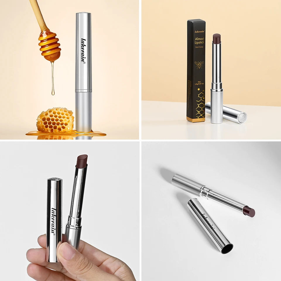 Lápiz labial de miel negra, hidratante de larga duración, voluminizador de labios natural, maquillaje, brillo voluminizador de labios, cosméticos, exfoliante para labios.