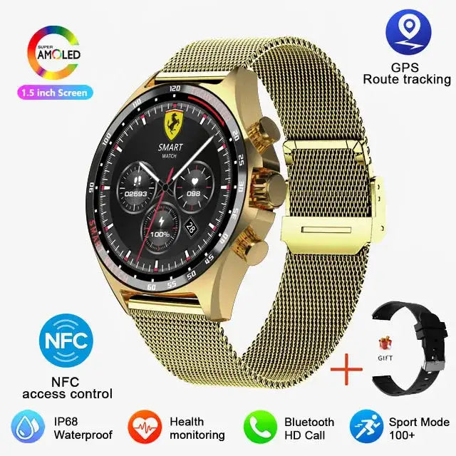 2024 New Outdoor Sports GPS Smart Watch Men Bluetooth Call HD Smartwatch Health Monitoring Compass IP68 Waterproof Watches Men - Lootquake