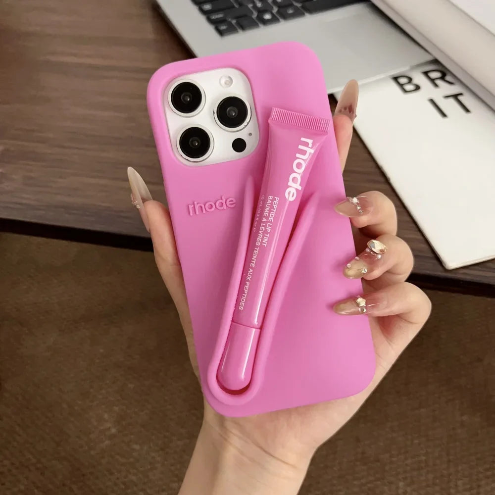 Rhode Minimalist Soft Silicone Phone Case Rhode Liptint Case With Box
