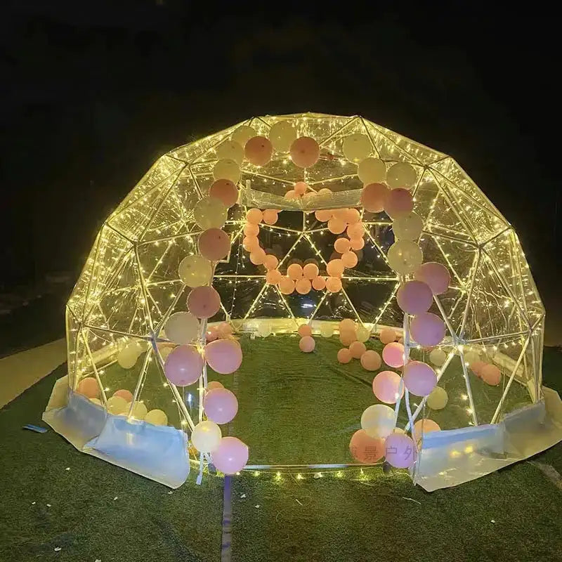 Garden Yard Glamping Dome Tent Inflatable Geodesic Dome Bubble Transparent Igloo Tent for Sale - Lootquake