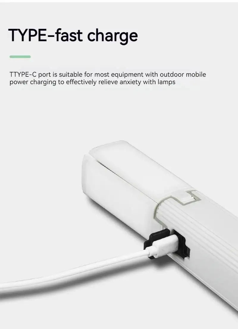 Protable Rechargeable Camping Light Tent Chandelier Ultra Long Life Multi-function Flashlight Folding Hand Lamp - Lootquake