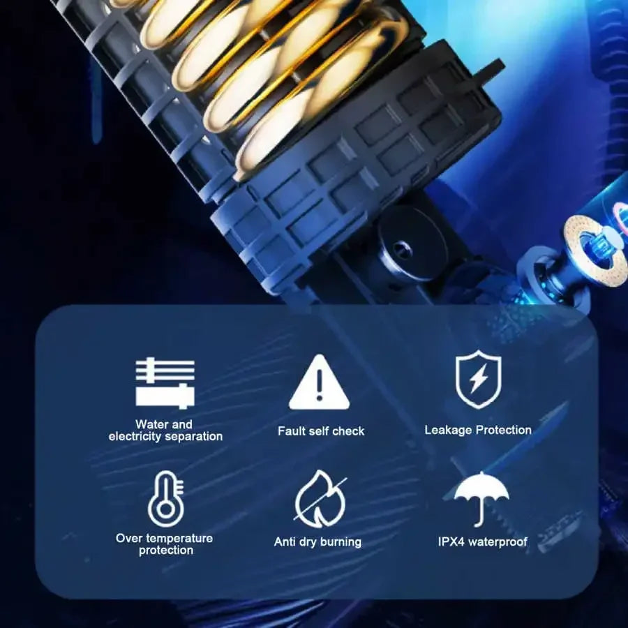 Chauffe-eau électrique instantané 220 V 4 500 W, fonction mémoire, conversion de fréquence, température constante