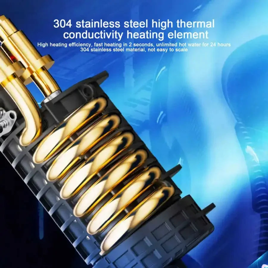 Chauffe-eau électrique instantané 220 V 4 500 W, fonction mémoire, conversion de fréquence, température constante