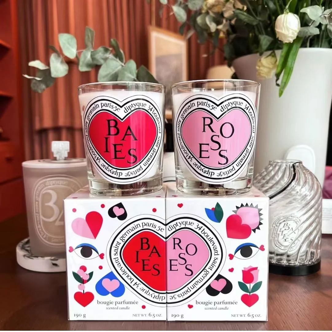 Romantic Limited Diptyques Candles Sakura Scented Fragrance Candle Light Gift High Quality Aromatherapy Perfume Aroma Home Decor